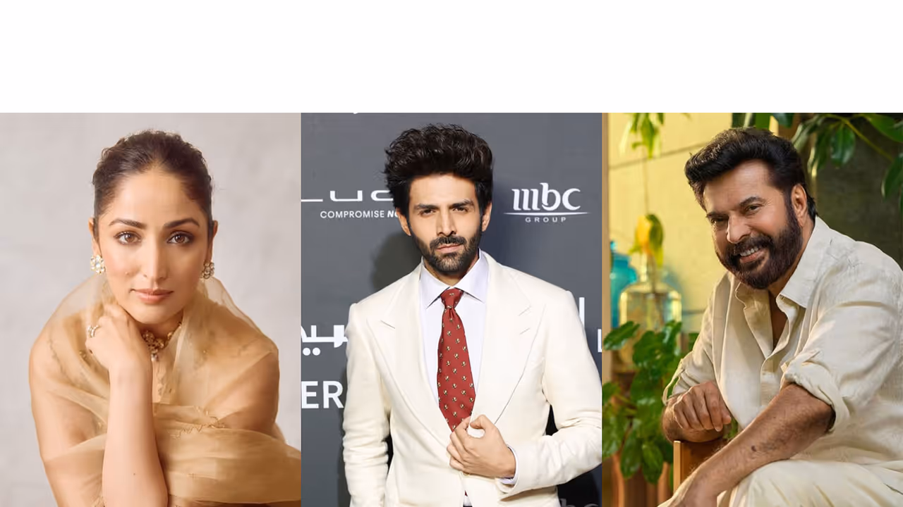 Yami Gautam, Kartik Aaryan, Mammootty (Photo/Instagram/ @yamigautam, kartikaaryan, @mammootty) Yami Gautam, Kartik Aaryan, Mammootty (Photo/Instagram/ @yamigautam, kartikaaryan, @mammootty)