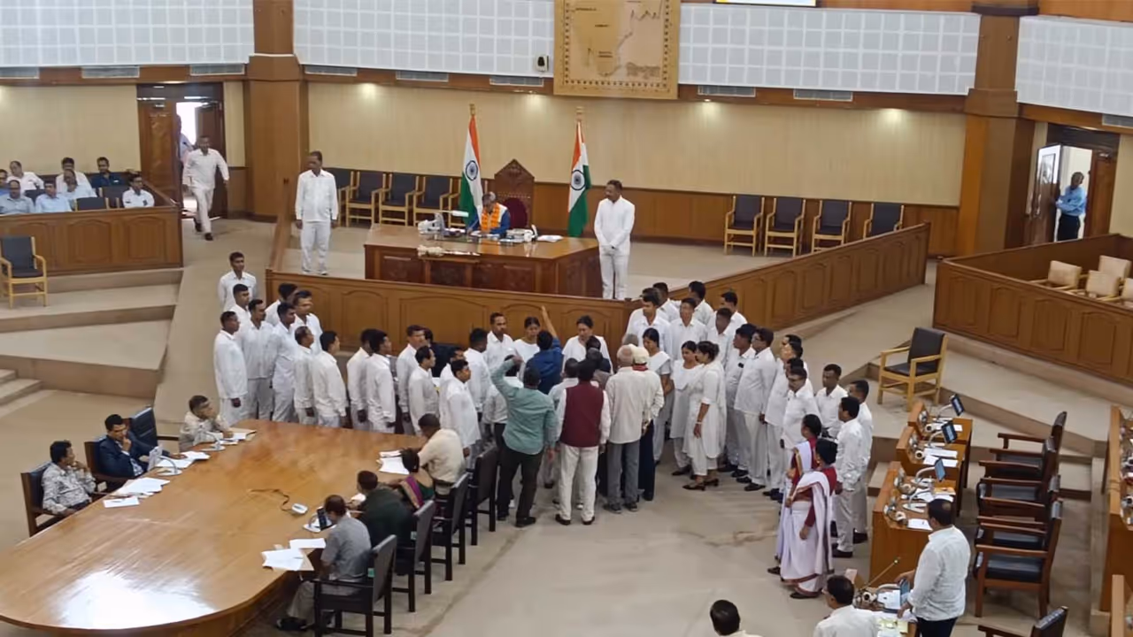 Tripura Legislative Assembly on second day of the ongoing Monsoon Session (Photo/ANI) Tripura Legislative Assembly on second day of the ongoing Monsoon Session (Photo/ANI)