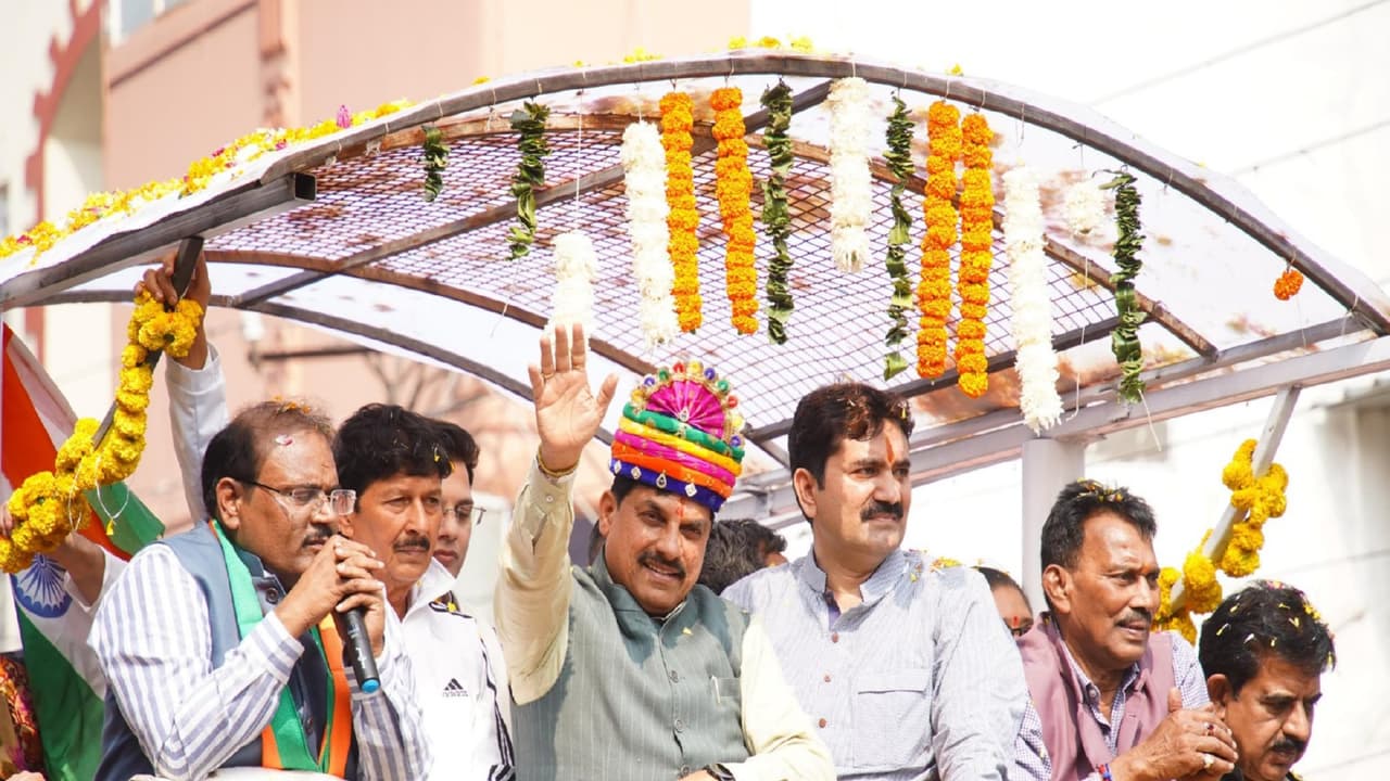 MP CM Mohan Yadav participated in Narmada Pravah Unity March in Indore (Photo/X @DrMohanYadav51) MP CM Mohan Yadav participated in Narmada Pravah Unity March in Indore (Photo/X @DrMohanYadav51)