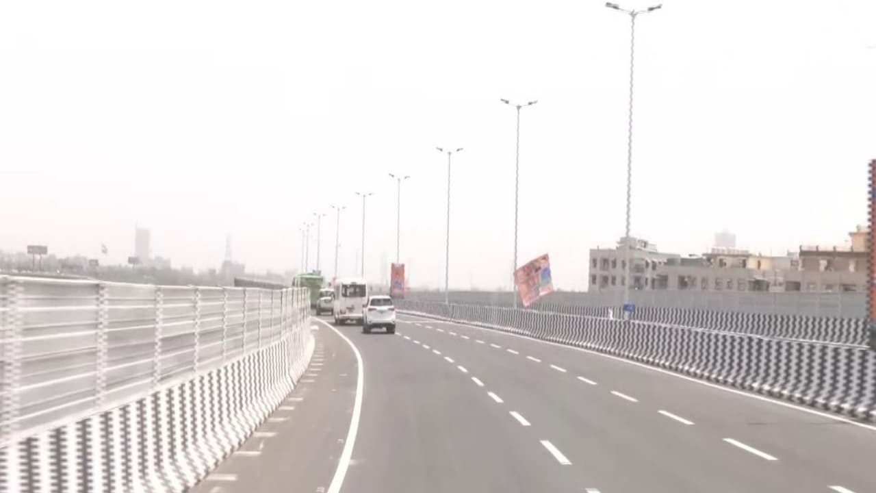 DND Faridabad Sohna expressway (Photo/ANI) DND Faridabad Sohna expressway (Photo/ANI)