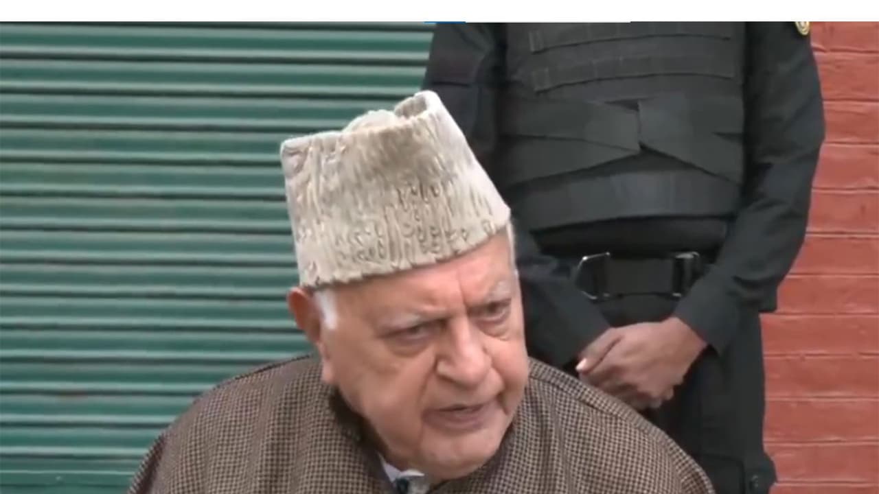 National Conference president Farooq Abdullah (Photo/ANI) National Conference president Farooq Abdullah (Photo/ANI)