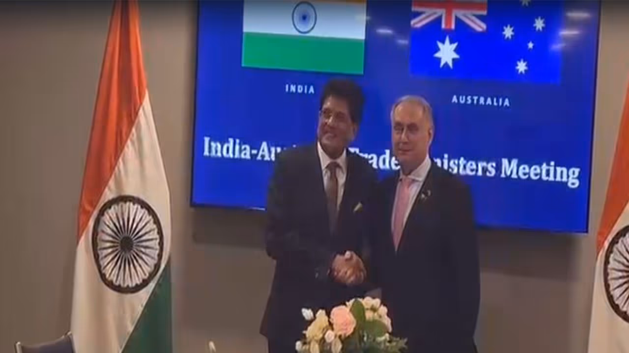 Union Minister Piyush Goyal and Australia’s Minister for Trade and Tourism, Don Farrell (Photo/ANI) Union Minister Piyush Goyal and Australia’s Minister for Trade and Tourism, Don Farrell (Photo/ANI)