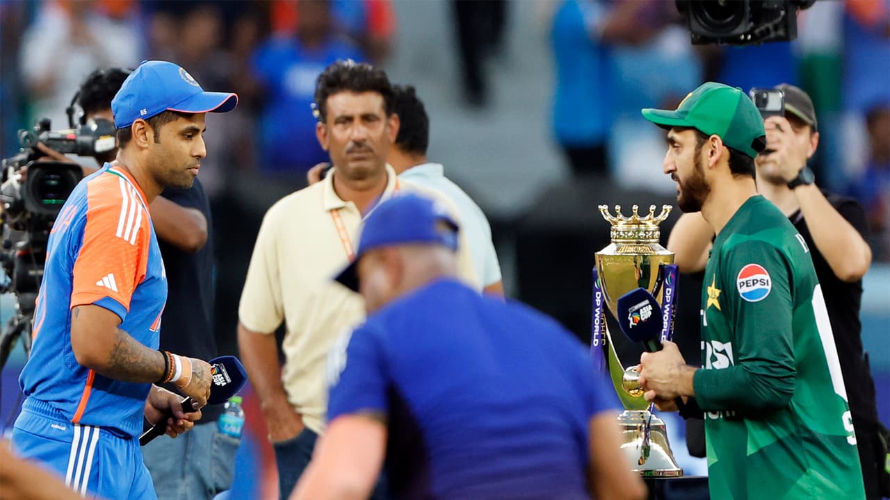 India skipper Suryakumar Yadav and Pakistan captain Salman Agha (Photo/ANI) India skipper Suryakumar Yadav and Pakistan captain Salman Agha (Photo/ANI)