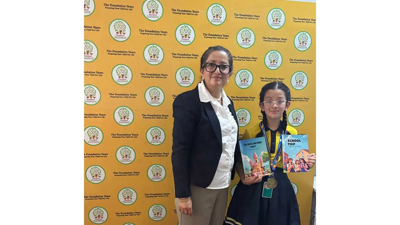 Seven year old Rohru student publishes two storybooks (Photo/ANI) Seven year old Rohru student publishes two storybooks (Photo/ANI)