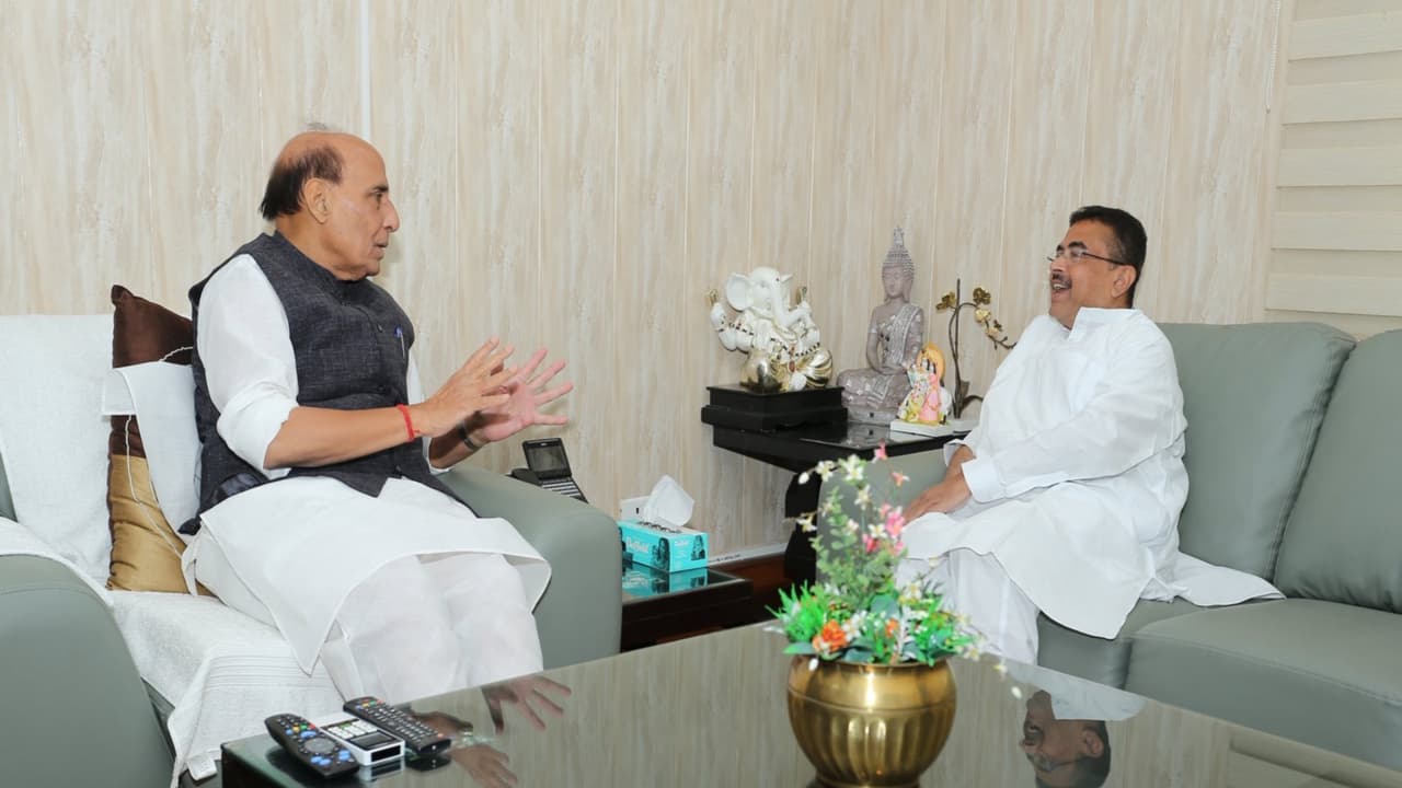 West Bengal CM Suvendu Adhikari meets Defence Minister Rajnath Singh (Photo/X/@rajnathsingh) West Bengal CM Suvendu Adhikari meets Defence Minister Rajnath Singh (Photo/X/@rajnathsingh)