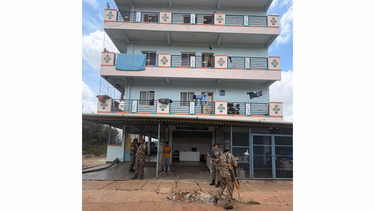 ED search ops at a location in Karnataka (Photo/ANI) ED search ops at a location in Karnataka (Photo/ANI)
