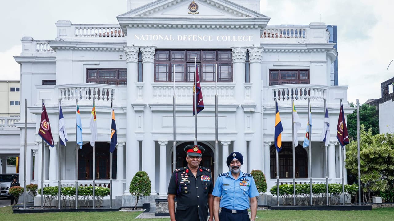 Air Chief AP Singh in Sri Lanka (Photo/ X@IndiainSL) Air Chief AP Singh in Sri Lanka (Photo/ X@IndiainSL)