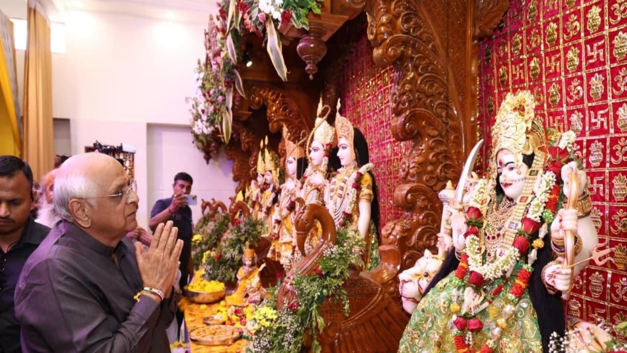 Gujarat CM Bhupendra Patel offers prayers at Shri Ram Darbar (File Photo/X@Bhupendrapbjp) Gujarat CM Bhupendra Patel offers prayers at Shri Ram Darbar (File Photo/X@Bhupendrapbjp)