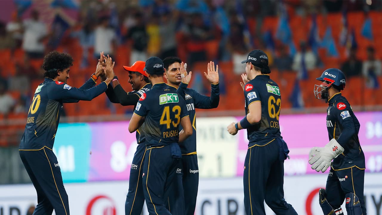 Gujarat Titans players celebrating (File Photo/ANI) Gujarat Titans players celebrating (File Photo/ANI)