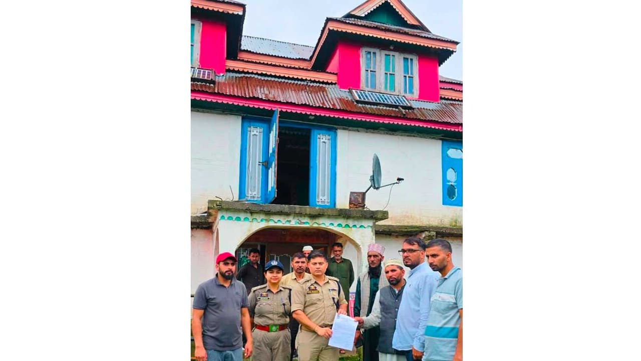 Jammu and Kashmir Police attached immovable properties of Pakistan based terror handlers (Photo/JK Police) Jammu and Kashmir Police attached immovable properties of Pakistan based terror handlers (Photo/JK Police)