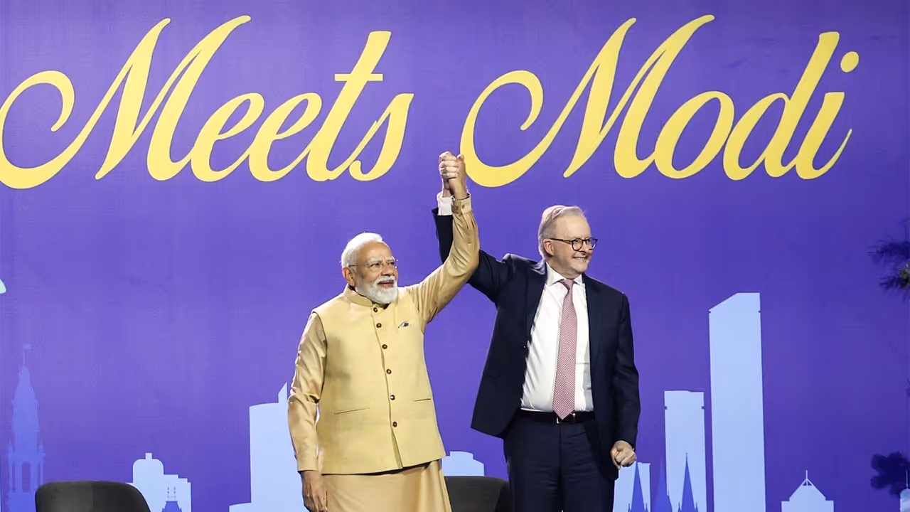 Prime Minister Narendra Modi and Australian Prime Minister Anthony Albanese (Photo/ANI) Prime Minister Narendra Modi and Australian Prime Minister Anthony Albanese (Photo/ANI)