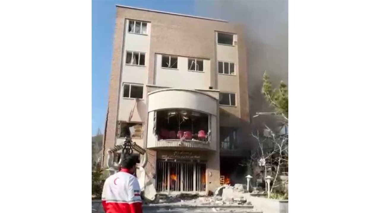 Airstrike hits Shahid Beheshti University in Tehran (Photo/Iran Red Crescent Society via IRIB) Airstrike hits Shahid Beheshti University in Tehran (Photo/Iran Red Crescent Society via IRIB)
