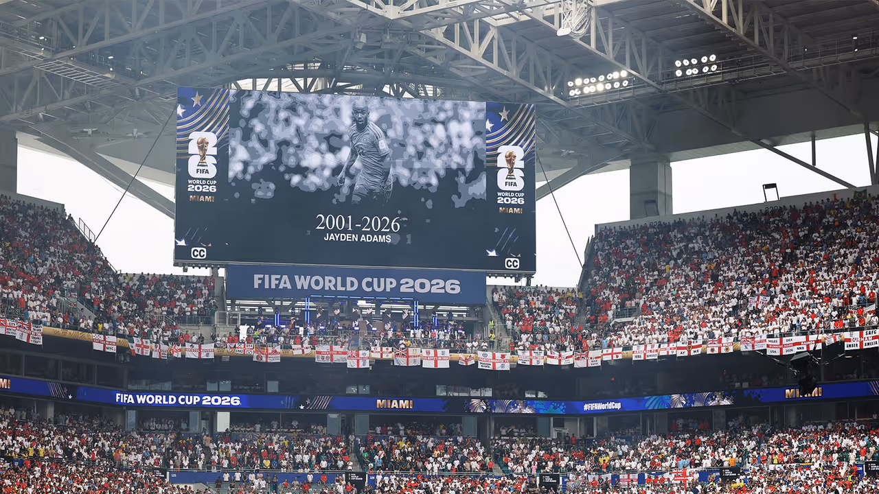 England, Norway players observe moment of silence for South Africa's Jayden Adams (Photo: X/@England) England, Norway players observe moment of silence for South Africa's Jayden Adams (Photo: X/@England)
