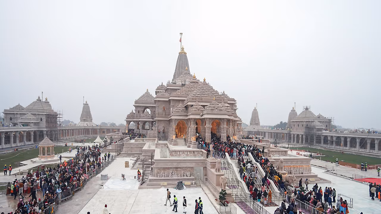 Visual of Ayodhya's Ram Mandir (File Photo/ANI) Visual of Ayodhya's Ram Mandir (File Photo/ANI)
