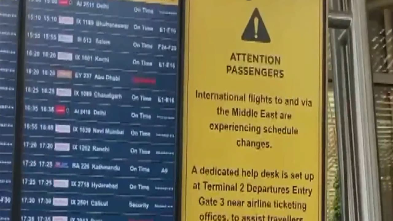 Visuals from Bengaluru Airport (photo/ANI) Visuals from Bengaluru Airport (photo/ANI)