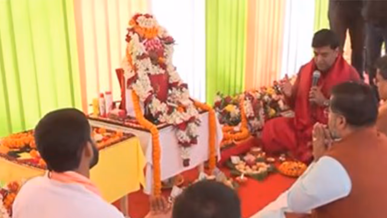 Manik Saha lays foundation stone for Tripura Heritage Villageb (Photo/ANI) Manik Saha lays foundation stone for Tripura Heritage Villageb (Photo/ANI)