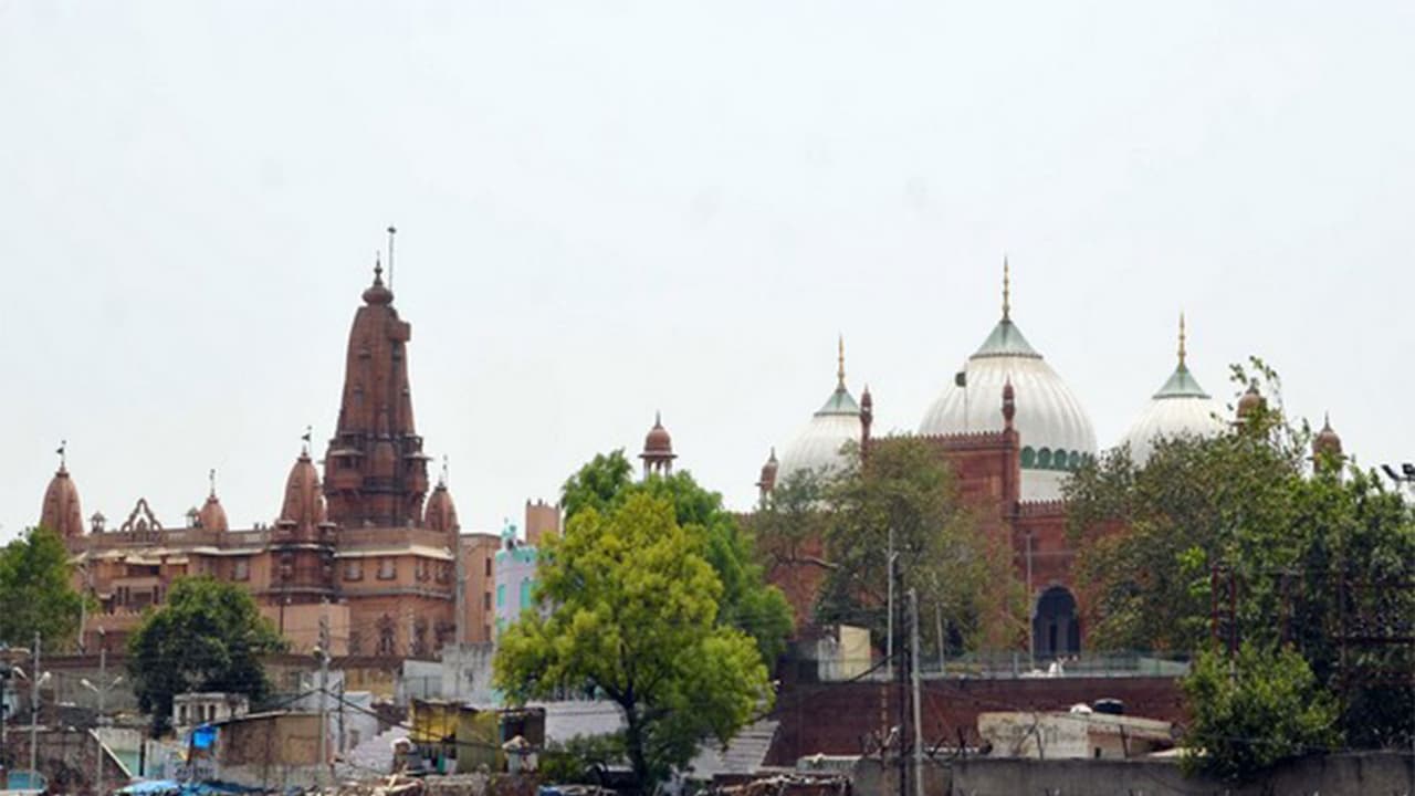 Shri Krishna Janmabhoomi, Shahi Idgah Masjid in Mathura (File Photo/ANI) Shri Krishna Janmabhoomi, Shahi Idgah Masjid in Mathura (File Photo/ANI)