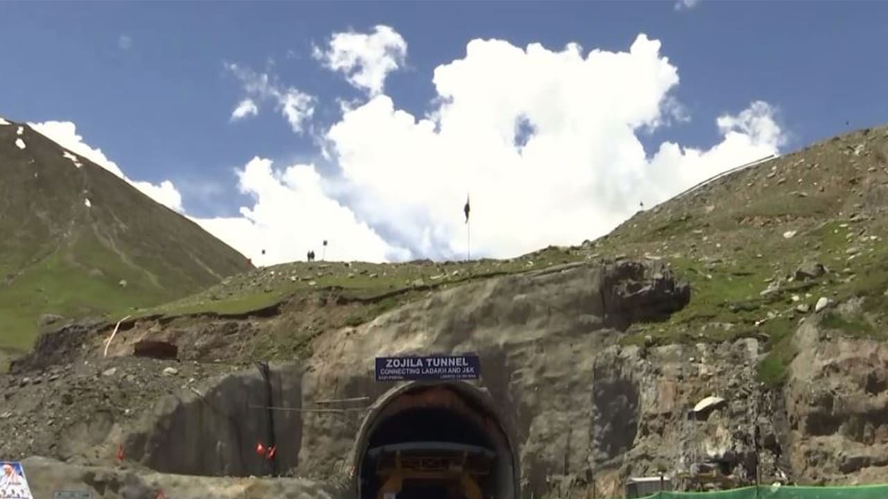 Zojila Tunnel project (Photo/ANI) Zojila Tunnel project (Photo/ANI)