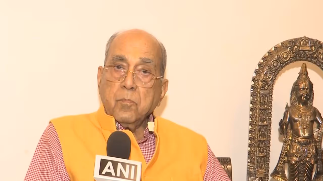 Shri Ram Janmabhoomi Temple Construction Committee Chairman Nripendra Mishra. (Photo/ANI)