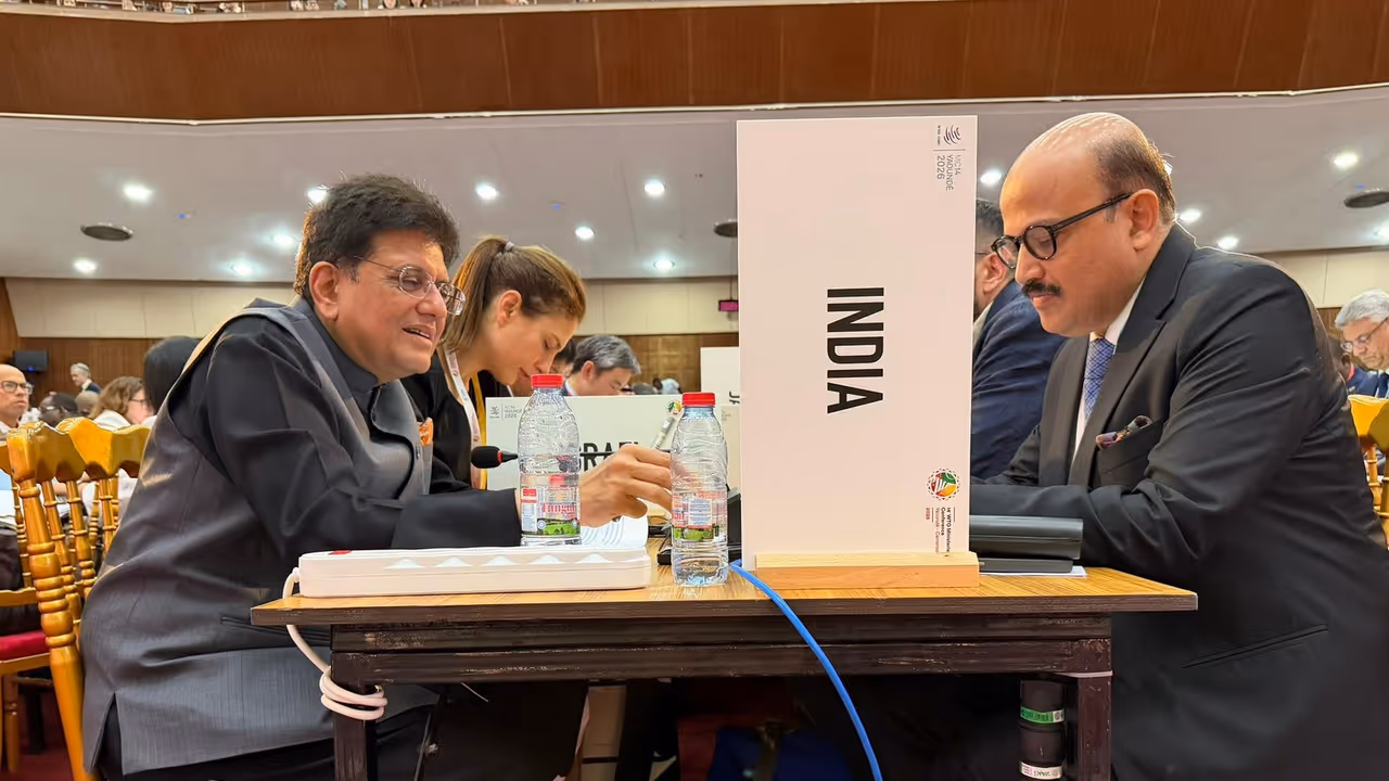 Union Commerce and Industry Minister Piyush Goyal and Commerce Secretary Rajesh Agrawal at WTO MC14 (Photo/X@PiyushGoyal) Union Commerce and Industry Minister Piyush Goyal and Commerce Secretary Rajesh Agrawal at WTO MC14 (Photo/X@PiyushGoyal)