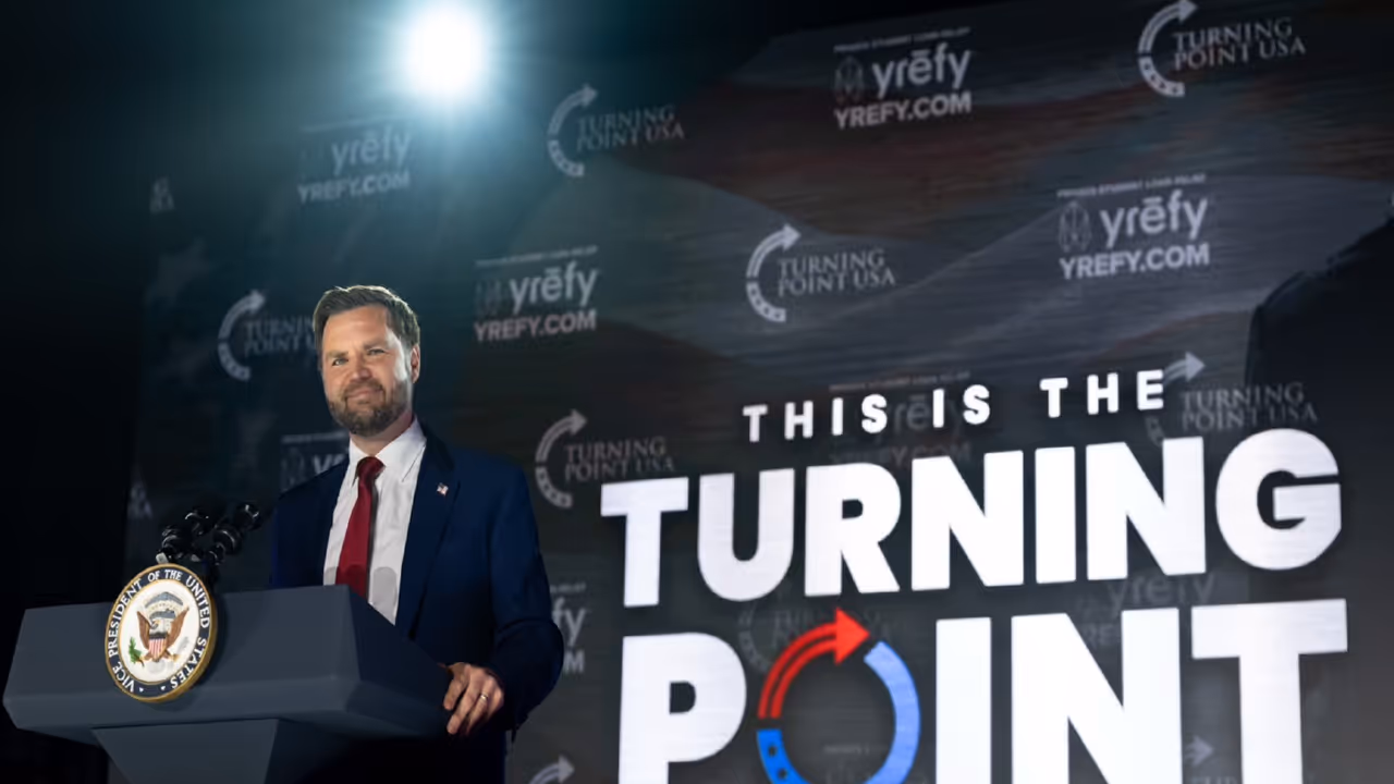 US Vice President JD Vance at Turning Point USA event (Photo: X@VP)
