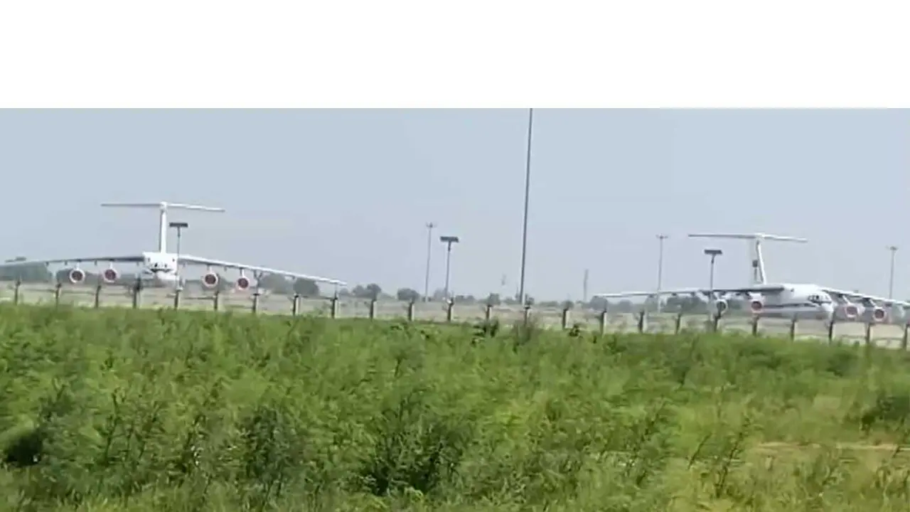 Russian transport planes arrive at Noida International Airport (Photo/ANI) Russian transport planes arrive at Noida International Airport (Photo/ANI)