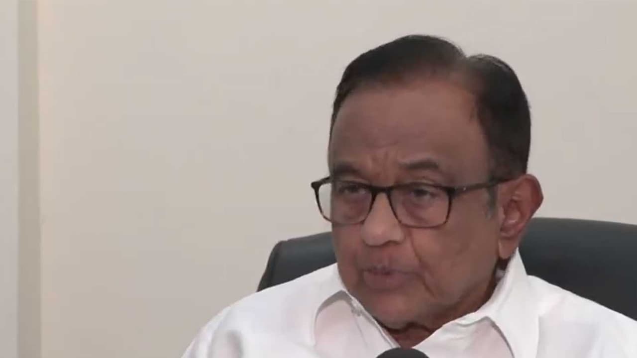 Senior Congress MP and former Union Minister P Chidambaram (Photo/ANI) Senior Congress MP and former Union Minister P Chidambaram (Photo/ANI)