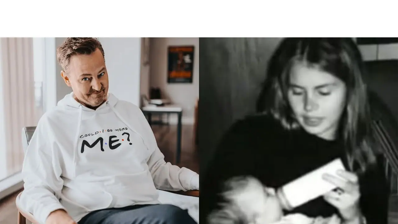 Matthew Perry (L) Baby Matthew with mother (R) (Photos/instagram/@mattyperry4/@matthewperryhouse) Matthew Perry (L) Baby Matthew with mother (R) (Photos/instagram/@mattyperry4/@matthewperryhouse)