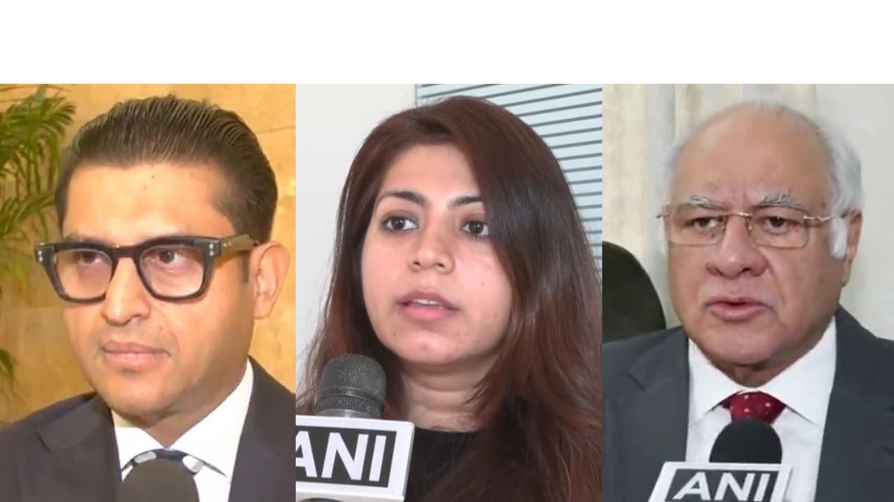 Power Gilt Treasuries Director Vineet Nahata, Advocate Sonam Chandwani and Managing Partner of Karanjawala & Company Raian Karanjawala (Photo/ANI) Power Gilt Treasuries Director Vineet Nahata, Advocate Sonam Chandwani and Managing Partner of Karanjawala & Company Raian Karanjawala (Photo/ANI)