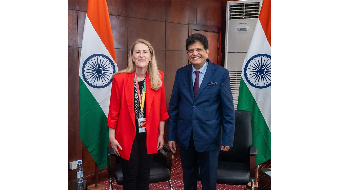 India’s Commerce and Industry Minister Piyush Goyal meets Helene Budliger Artieda, State Secretary and Director of the State Secretariat for Economic Affairs of Switzerland (Photo/X/@PiyushGoyal) India’s Commerce and Industry Minister Piyush Goyal meets Helene Budliger Artieda, State Secretary and Director of the State Secretariat for Economic Affairs of Switzerland (Photo/X/@PiyushGoyal)