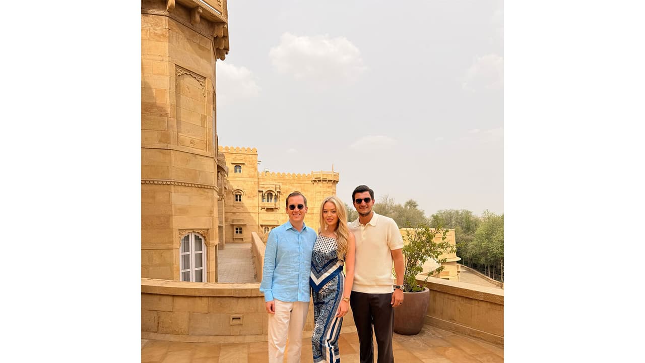 S President's daughter Tiffany Trump and his son in law, Michael Boulos with US Ambassador to India, Sergio Gor (Photo: X@TiffanyATrump) S President's daughter Tiffany Trump and his son in law, Michael Boulos with US Ambassador to India, Sergio Gor (Photo: X@TiffanyATrump)