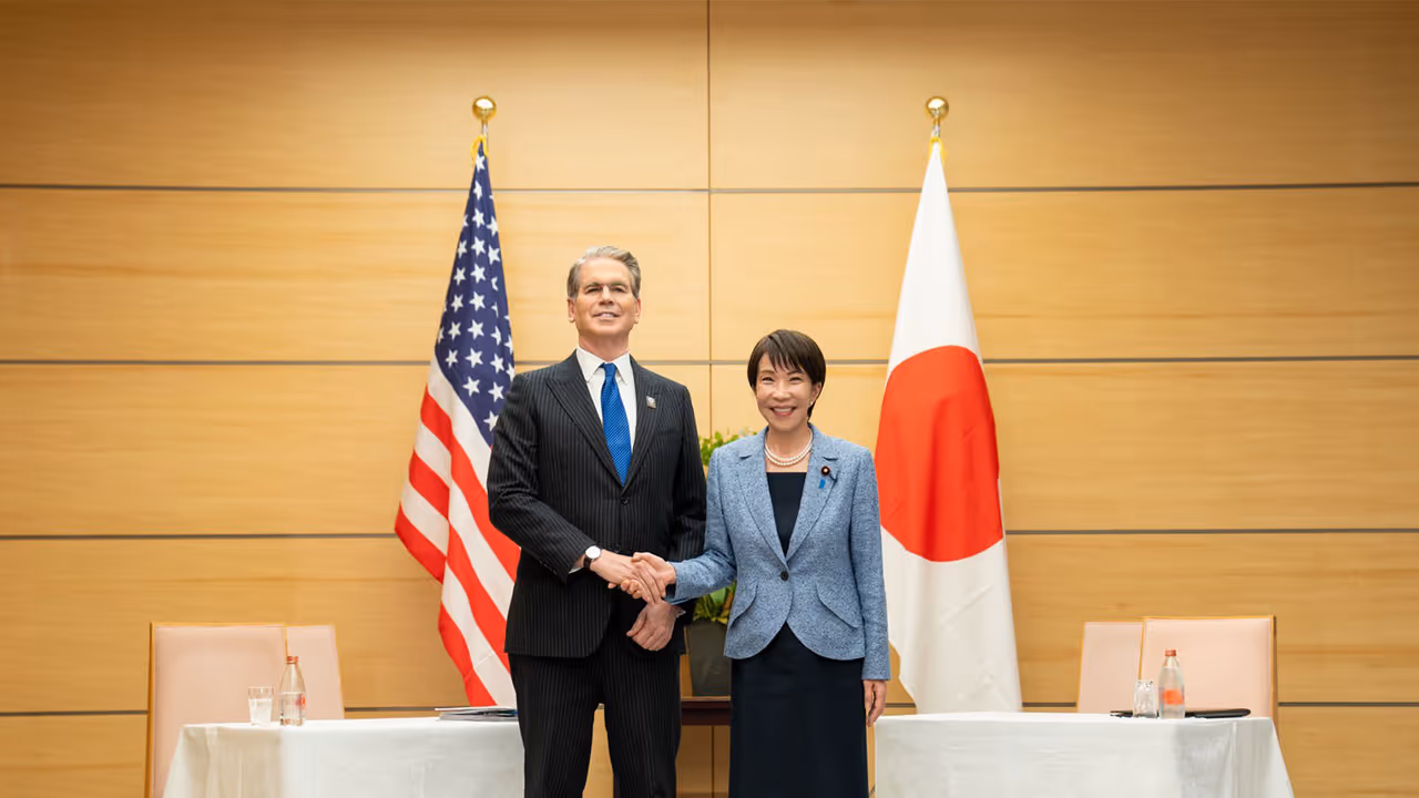 US Secretary of the Treasury, Scott Bessent along with Japanese Prime Minister Sanae Takaichi (Photo/X/@SecScottBessent) US Secretary of the Treasury, Scott Bessent along with Japanese Prime Minister Sanae Takaichi (Photo/X/@SecScottBessent)