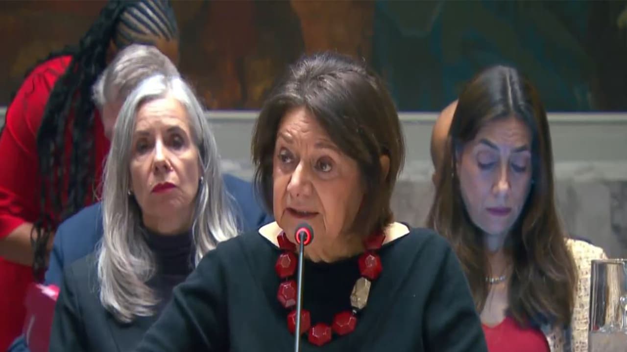 Rosemary A. DiCarlo, Under Secretary General for Political and Peacebuilding Affairs (Photo: UN TV) Rosemary A. DiCarlo, Under Secretary General for Political and Peacebuilding Affairs (Photo: UN TV)