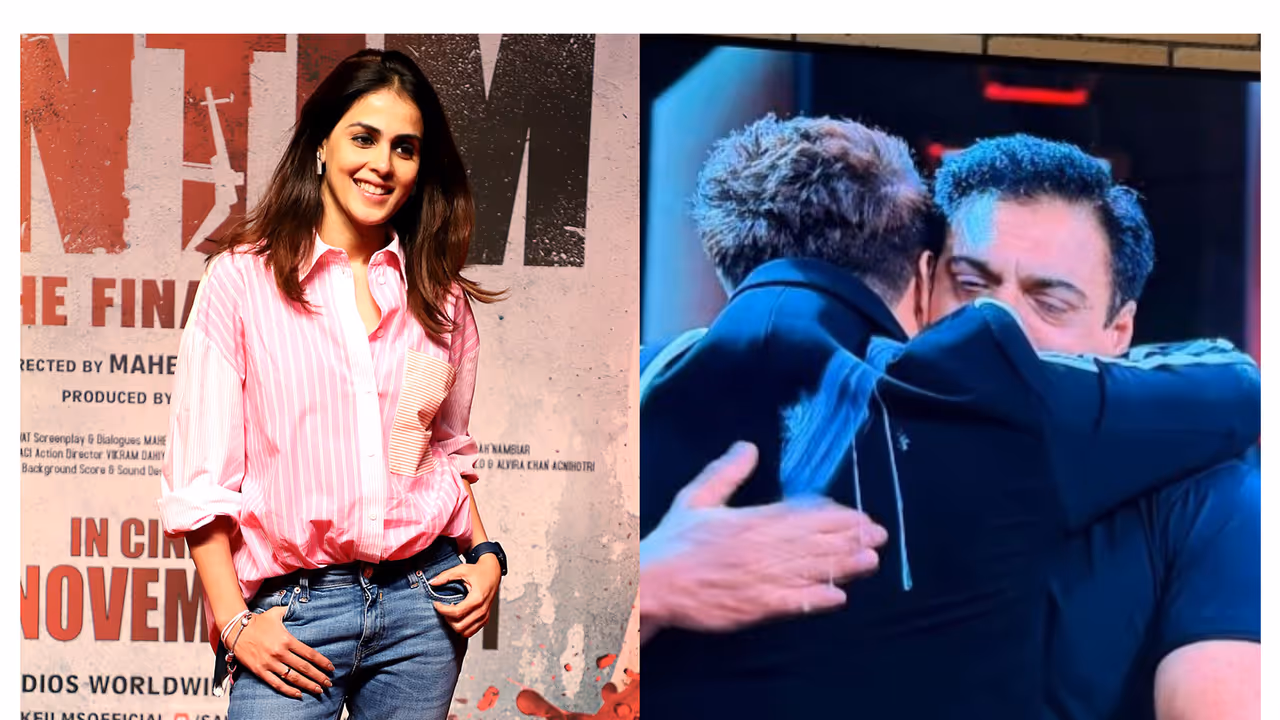 Genelia Deshmukh cheers for Ram Kapoor (Photo/ANI/Instagram@geneliad) Genelia Deshmukh cheers for Ram Kapoor (Photo/ANI/Instagram@geneliad)