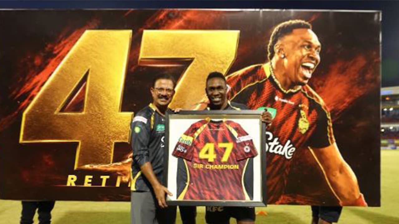 Venky Mysore (L) and Dwayne Bravo (R). (Photo: KKR Media) Venky Mysore (L) and Dwayne Bravo (R). (Photo: KKR Media)