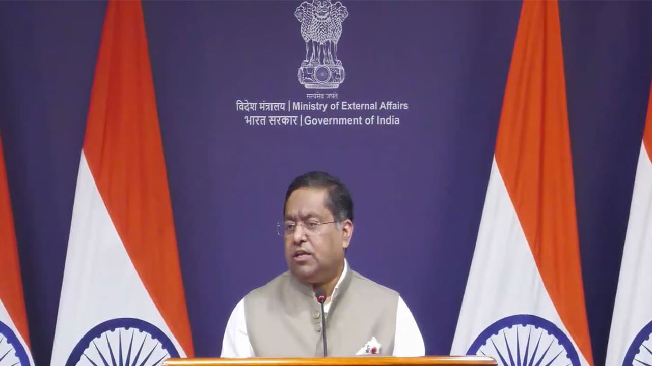 Ministry of External Affairs Spokesperson Randhir Jaiswal (Photo/YouTube) Ministry of External Affairs Spokesperson Randhir Jaiswal (Photo/YouTube)