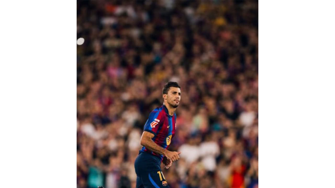 Rodri. (Photo: @fcbarcelona Instagram) Rodri. (Photo: @fcbarcelona Instagram)
