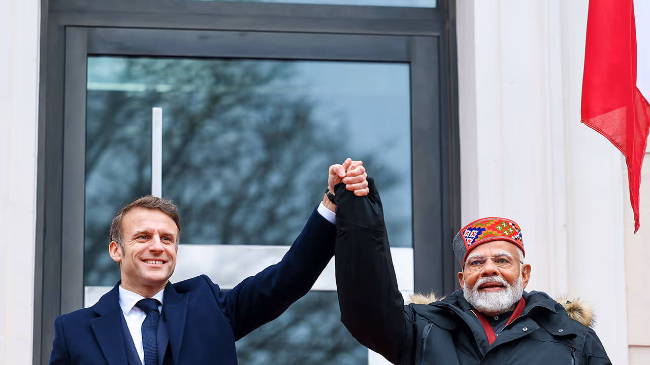 Prime Minister Narendra Modi and French President Emmanuel Macron (Photo/ANI) Prime Minister Narendra Modi and French President Emmanuel Macron (Photo/ANI)