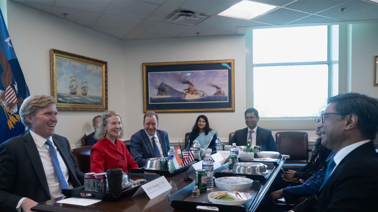 Foreign Secretary Vikram Misri with US Under Secretary of War for Policy Elbridge Colby (Photo/X@IndianEmbassyUS) Foreign Secretary Vikram Misri with US Under Secretary of War for Policy Elbridge Colby (Photo/X@IndianEmbassyUS)