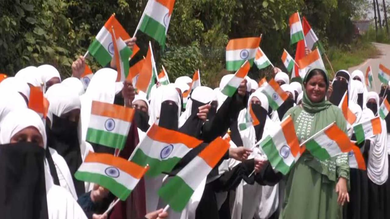 Students participate in a Tiranga Rally organised ahead of Independence Day in Udhampur (Photo\ANI) Students participate in a Tiranga Rally organised ahead of Independence Day in Udhampur (Photo\ANI)