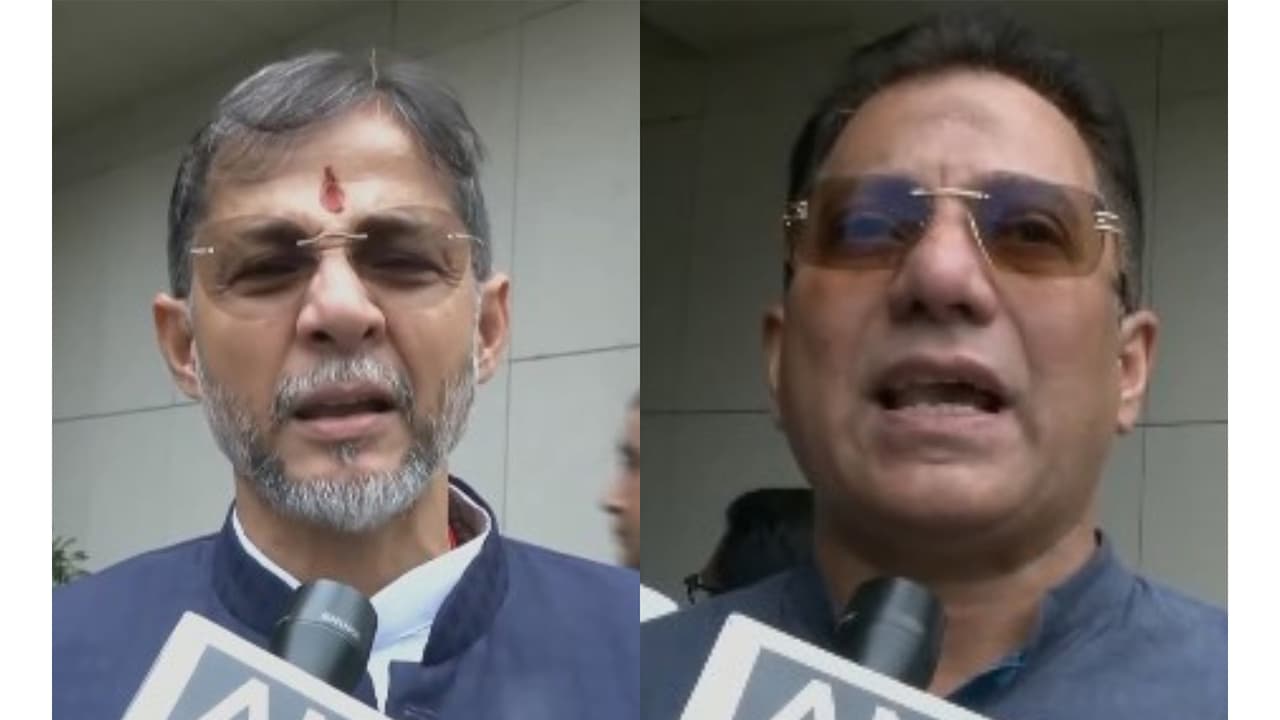 BJP MLA Diganta Kalita and Congress MLA Aminur Rashid Choudhury (Photo/ANI) BJP MLA Diganta Kalita and Congress MLA Aminur Rashid Choudhury (Photo/ANI)