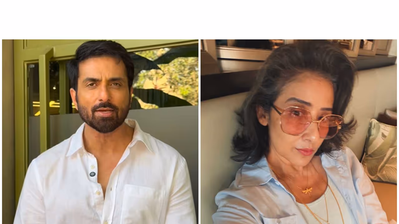 Sonu Sood (L) Manisha Koirala (R)(PhotoS/Instagram/@sonu_sood/@m_koirala) Sonu Sood (L) Manisha Koirala (R)(PhotoS/Instagram/@sonu_sood/@m_koirala)