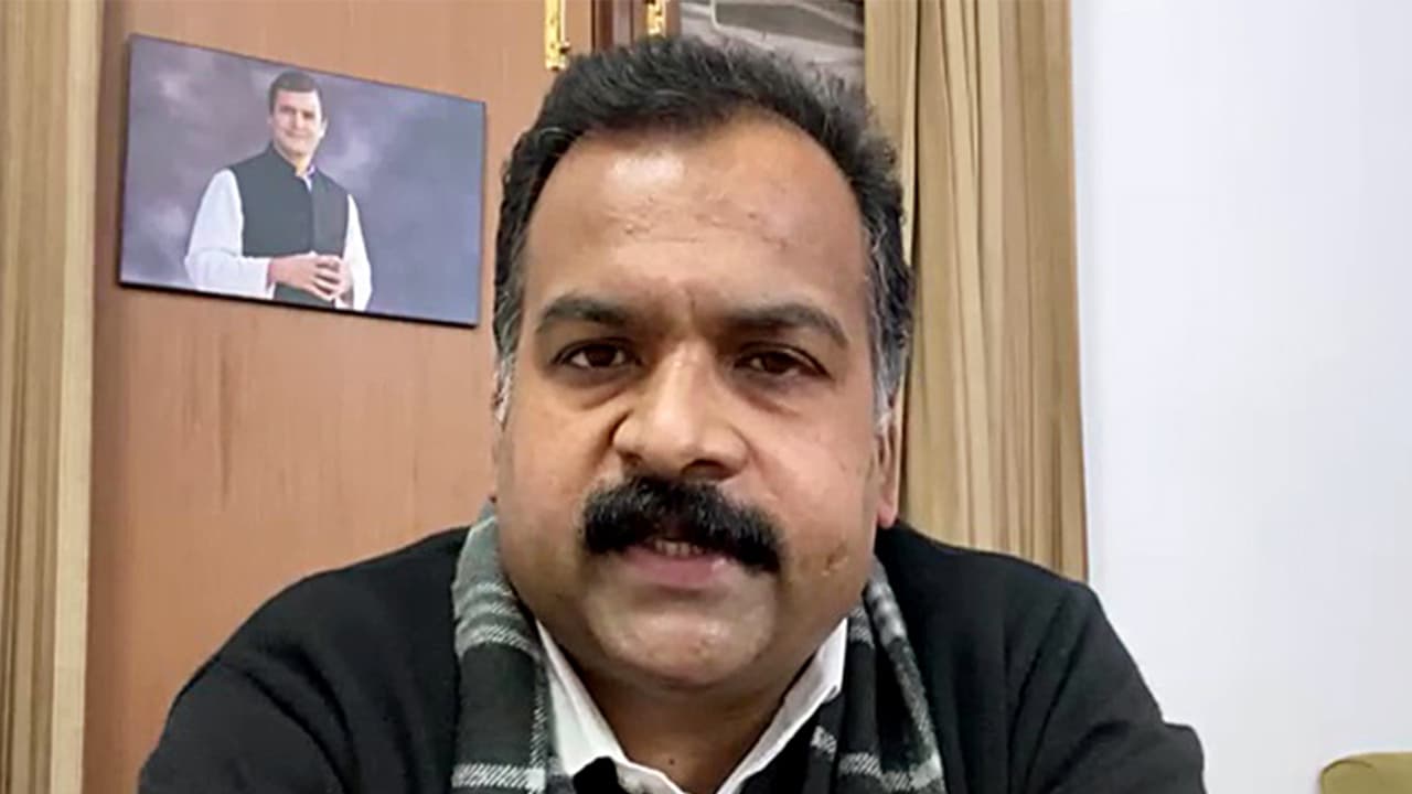 Congress MP Manickam Tagore (File Photo/ANI) Congress MP Manickam Tagore (File Photo/ANI)