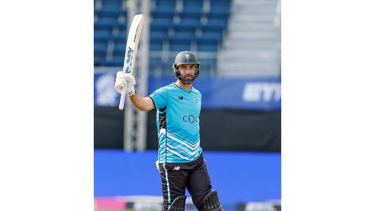 Glenn Maxwell celebrating his fifty. (Photo: ETPL) Glenn Maxwell celebrating his fifty. (Photo: ETPL)