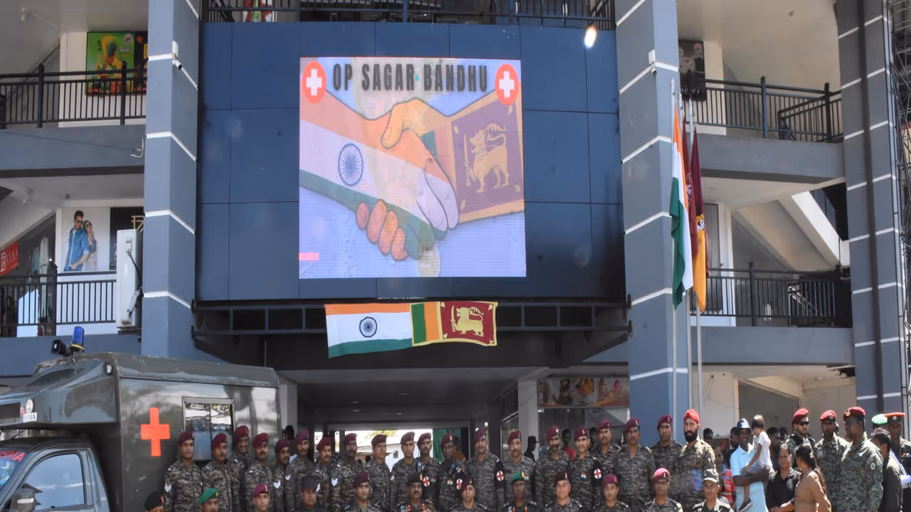 Field hospital by Indian Army as a part of Operation Sagar Bandhu in Sri Lanka(Photo/ X@adgpi)