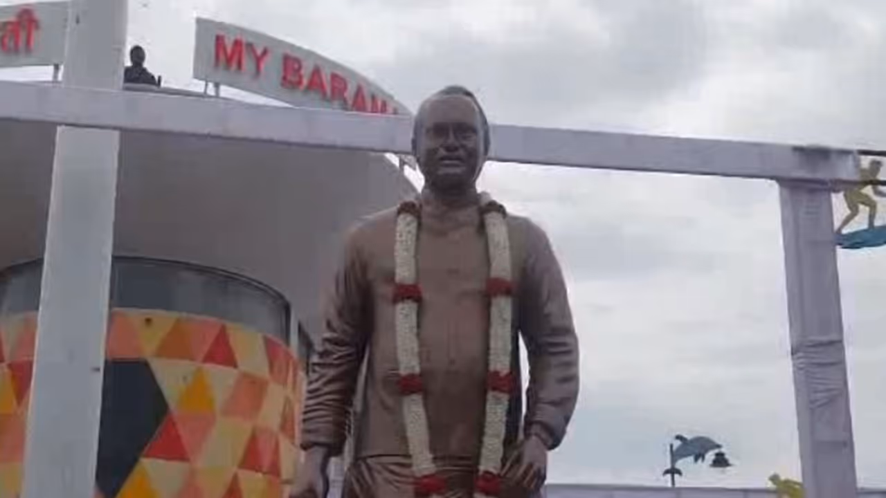 Statue of Ajit Pawar (Photo/ANI) Statue of Ajit Pawar (Photo/ANI)