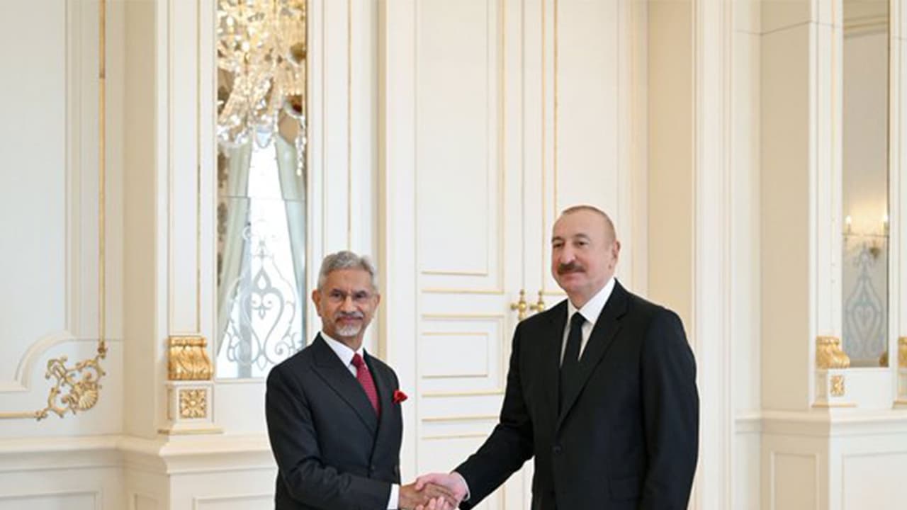 EAM S jaishankar meets Azerbaijan President Ilham Aliyev in Baku (Photo/X/@DrSJaishankar) EAM S jaishankar meets Azerbaijan President Ilham Aliyev in Baku (Photo/X/@DrSJaishankar)