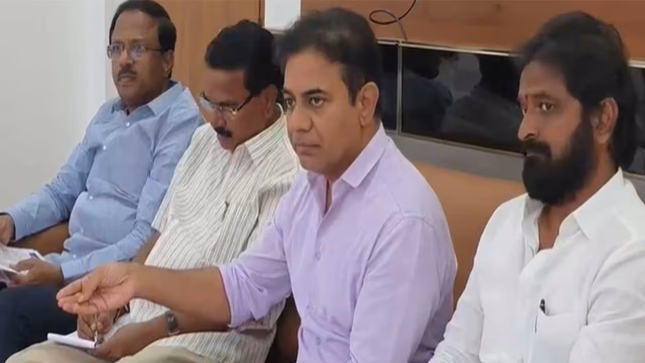 BRS Working President KT Rama Rao with party leaders (Photo/BRS) BRS Working President KT Rama Rao with party leaders (Photo/BRS)