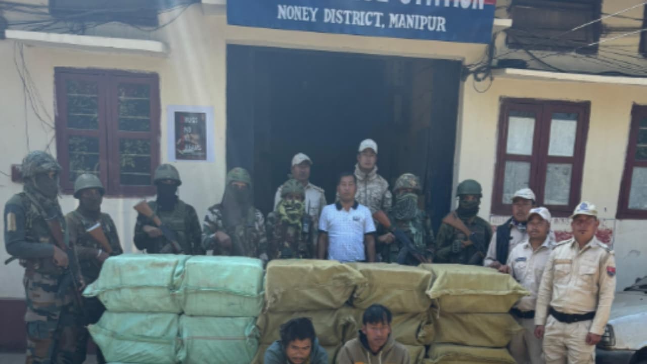 Assam Rifles seizes illicit foreign cigarettes in Noney, Manipur (Photo/HQ IGAR (EAST)) Assam Rifles seizes illicit foreign cigarettes in Noney, Manipur (Photo/HQ IGAR (EAST))