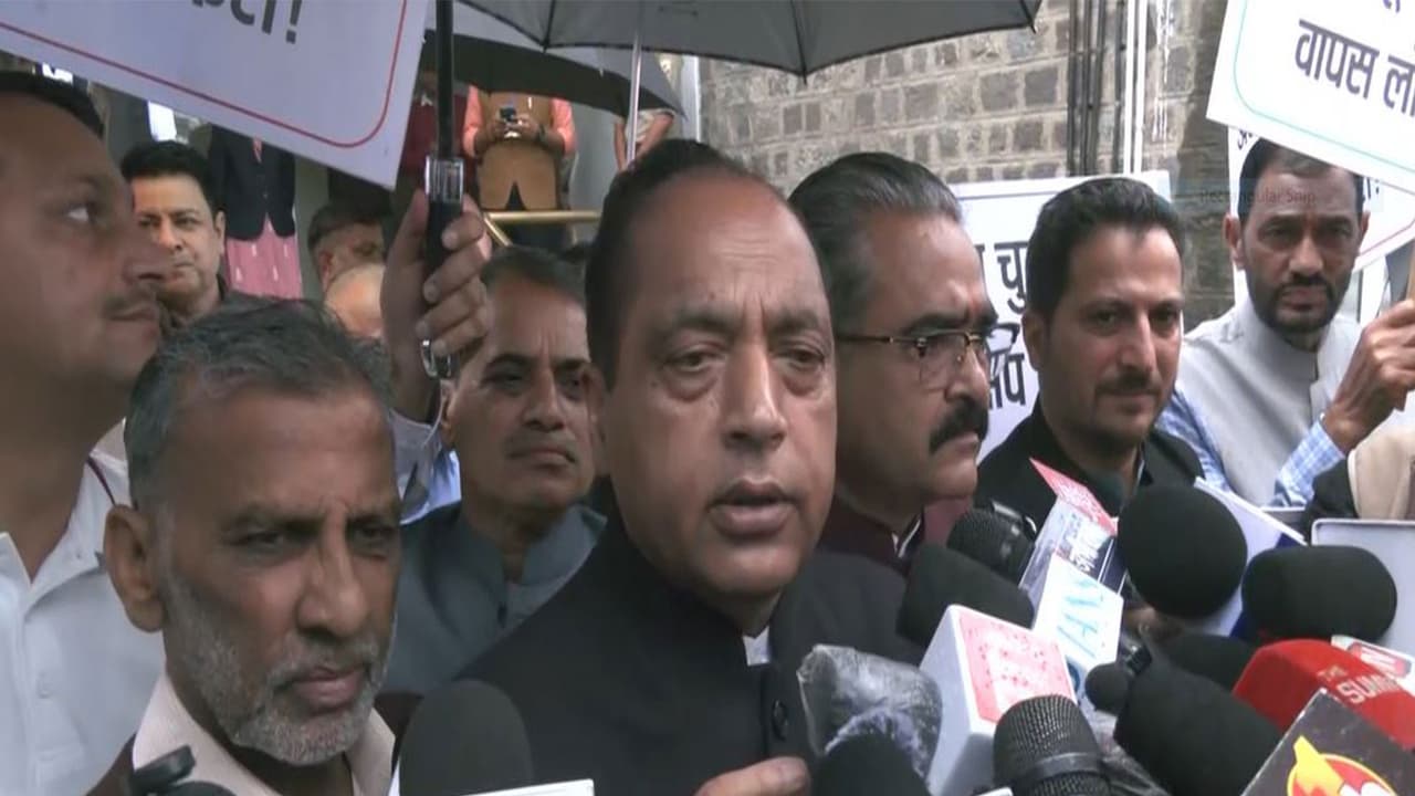 Former Chief Minister of Himachal Pradesh and Leader of Opposition Jai Ram Thakur (Photo/ANI) Former Chief Minister of Himachal Pradesh and Leader of Opposition Jai Ram Thakur (Photo/ANI)